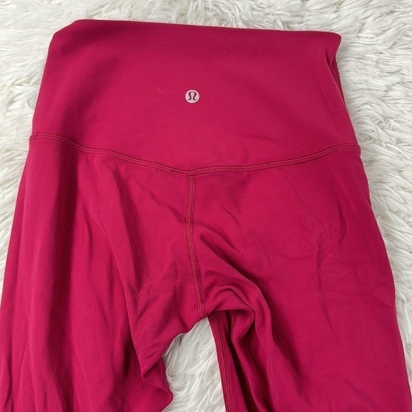 Lululemon Align Crop *21" Ruby Red - Picture 5 of 5